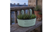 Half Round Wall Planter Distressed Finish Garden Decor Shallow