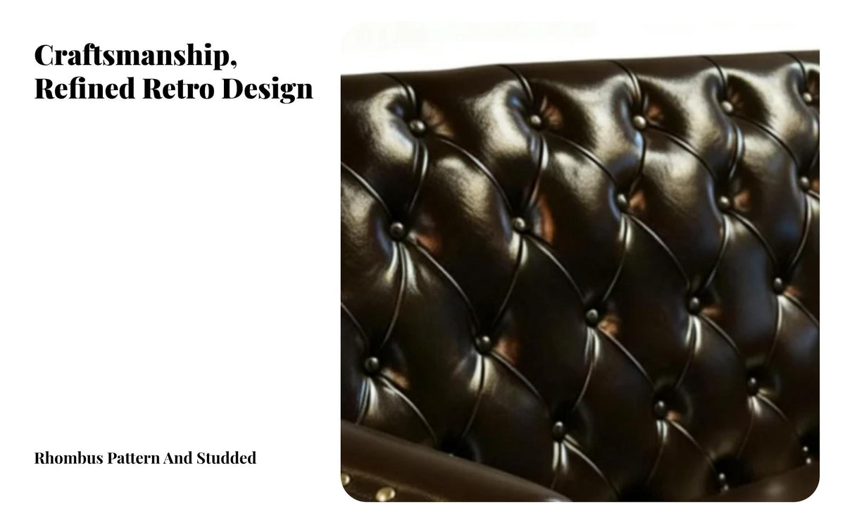 traditional Retro Retro design Two-Seater Banquette Set Complete Table and Chair Combination Cafe Booth Tufted Backrest Restaurant Seating for Business Owners, Bar Managers, Coffee Shops, pubs, Restaurants, eaterys