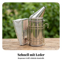 Stainless Metal Bee Smoke Dispenser Manual Bee Smoke Dispenser Compact Hinged Lid Beekeeping Equipment for Beekeepers