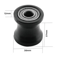 Elliptical Roller Wheel Flanged Elliptical Wheel Replacement Pulley Recessed Smooth for Gym Owners