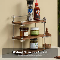 Multi-Tier Desk Shelf Space Saving Adjustable Tiered Stand Multifunctional