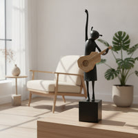 Metal Statue Decorative Human Figure Statue Elegant for Art Lovers, Homeowners