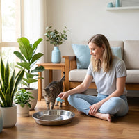 Cat Cooling Bed Aluminum Basin or Stainless Steel Pet Nest for Summer Heat Relief, All Seasons Universal
