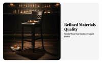 Adjustable rotating Bar Stool utilitarian aesthetic Counter Chair Built-in Footrest With rearrest for Adults, Pub, Restaurant