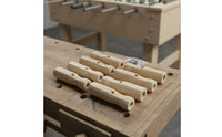 8 Pieces Wooden Foosball Handle Table Table Soccer Handle Classical Atmosphere Game Room Equipment for Arcade