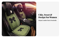 Bowknot Car Seat Pad Comfortable Fit Cute Car Seat Cover for Motorists, Automobile, Frequent Driving