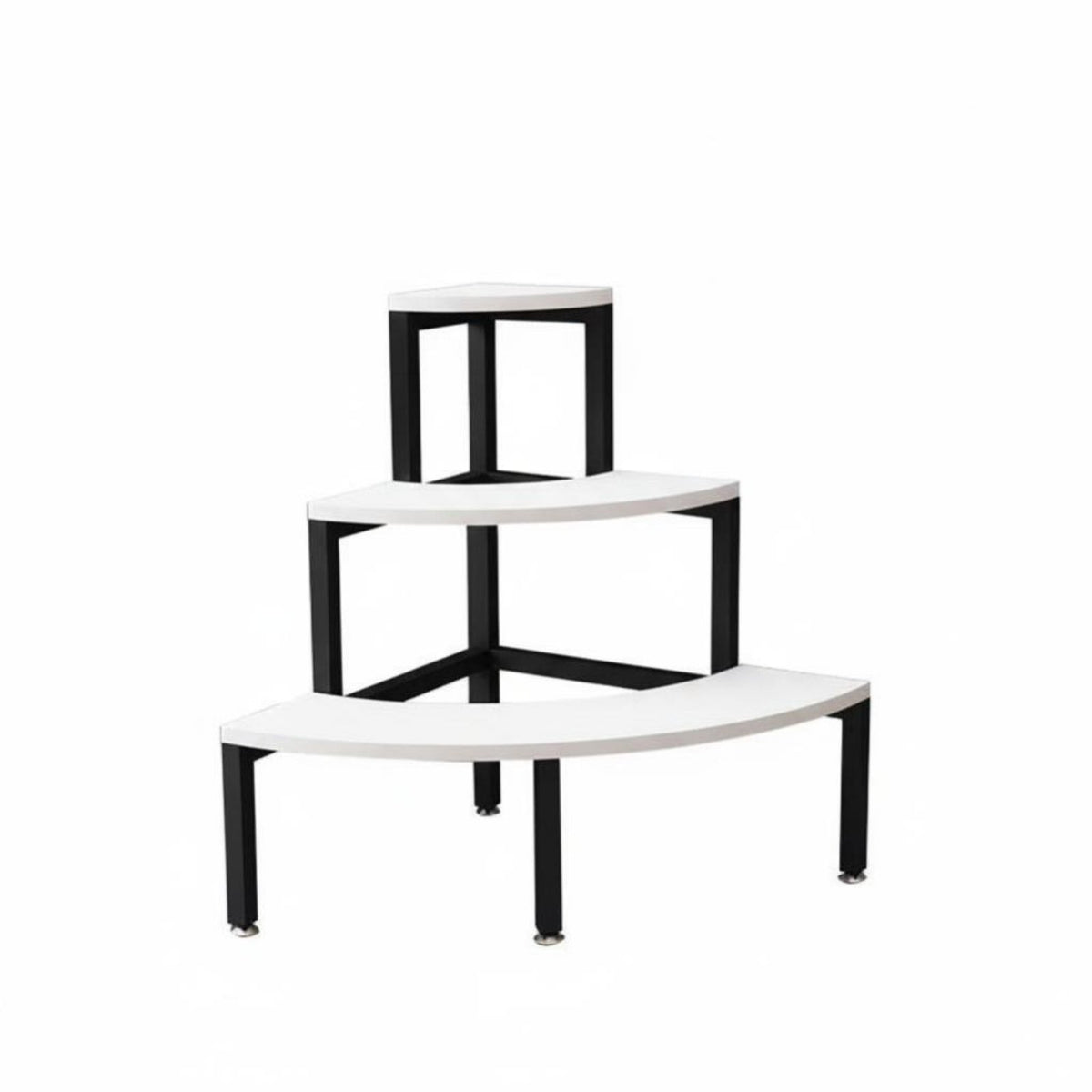 Tiered Ladder Shelf Floor-Standing Flower Rack Corner-Fit for Living Room, Patio