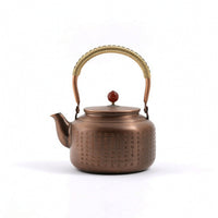 Tea Kettle with Lid Hammered Hot Water Boiler Stain-Stain-Resistant for Camping