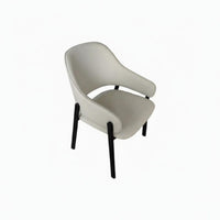 Upholstered Curvedspine Armchair Hotel look Upholstered Armchair with Curved rear Ergonomic Design Sturdy Frame for Kitchen