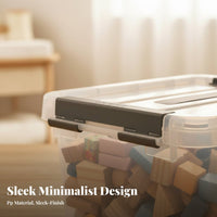 Clear Penduringic Box with Lid Stackable Household Storage particleresistant for Families
