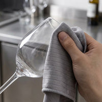 Professional Glass Cleaning Cloth and Microfibre Cloth, Gray Cleaning Cloths for Panes, Microfibre Cloth 30cm x 30cm for Mirrors