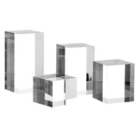 Display Block Clear Acrylic Block Transparent Display Cube for Jewelers, Photographers, Product Photography, Countertop