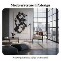Upholstered Wooden Armchair New Chinese Design and Aesthetic Sofa Set Meditative Visual Design Minimalist Design for Households