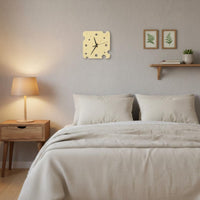 Cheese Shaped Timepiece Noiseless Movement House Decoration for Bedroom, Kitchen