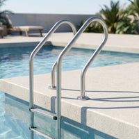 Pool Ladder with 2 Steps Anti-Slip Stainless Steel Pool Ladder Rust Resistant
