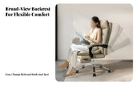 Reclining Office Chair with Footrest High Back Design for Study Room, Executives