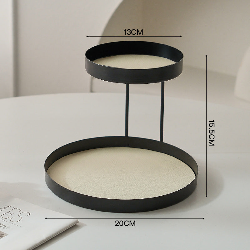 Cream White / Round Black