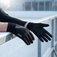 Kids' Figure Skating Warm Gloves - Unisex Short Track Speed Skating Training, Fleece-Lined, Waterproof, Non-Slip Cycling Gloves