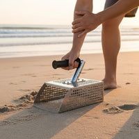Sand Rake Stainless Steel Detachable Handle Rake Curved Body