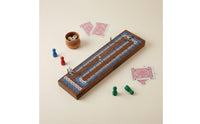 Cribbage Board with Metal Pegs Classic Cribbage Board with Pegs Traditional for Beginners