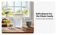 Refrigerator Drink Pitcher with Lid Heat Resistant Cold Water Pitcher Food-Grade PP Material Large Capacity Beverage Jug for Restaurant, Bar