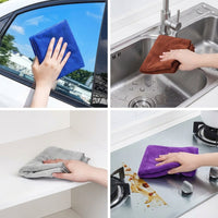 5 Pack Microfibre Cloth, Highly Absorbent Cleaning Cloths for Home and Vehicle, Lint-Less Cloth and Microfibre Cloth 30cm x 40cm