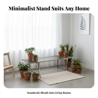 Stainless Steel Plant Stand Anti Balcony Flower Pot Holder Ladder Plant Display Shelf Multifunctional for Living Room