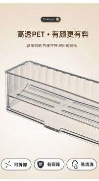 水槽沥水架厨房多功能篮水池抹布置物架台面收纳盒省空间利用神器 透明色2个装【底部快速沥水】