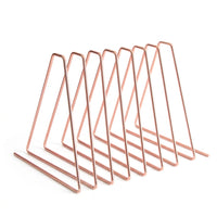 Adjustable Metal Bookends, Black, 11-Grid Elastic Design