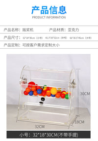 Acrylic Raffle Drum with Rotating Cage for Events, Fair and Impartial