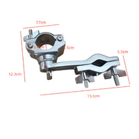 Adjustable Drum Clamp with Extension Arm Metal Drum Extension Clamp Easy to Adjust Mounting Bracket Heavy-Duty for Percussionists