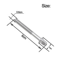 Drum Set Short Screws 6-Pack Iron Electroplated Bass Drum Toms Screws Percussion Accessories
