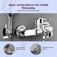 Brass pressure balance shower faucet