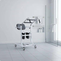 Standing Transfer Aid Curved Handle Swivel Casters