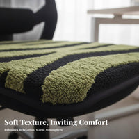 C-Shaped Shaped Seat Pad All Seasons Use Non-Slip Dining Chair Cushion Soft and Comfortable Cushiony Animal Print Chair Cushion for Office Workers
