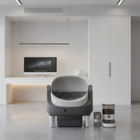 App-Controlled Smart Litter Box with Waste Drawer Open-Top Self-Cleaning Litter Box Scoopwithout Pet Supply for Indoor, Living Room