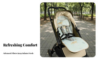 Universal Fit Baby Stroller Cooling Mat Moisture Wicking Breathable Stroller Seat Cushion Skin-Friendly for Toddlers, Hot Weather, Outdoor