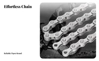 Multi-Speed Bike Chain Effortless Shifting Mountain Bike Chain Wear-Resistant High Tensile Strength for Cyclists
