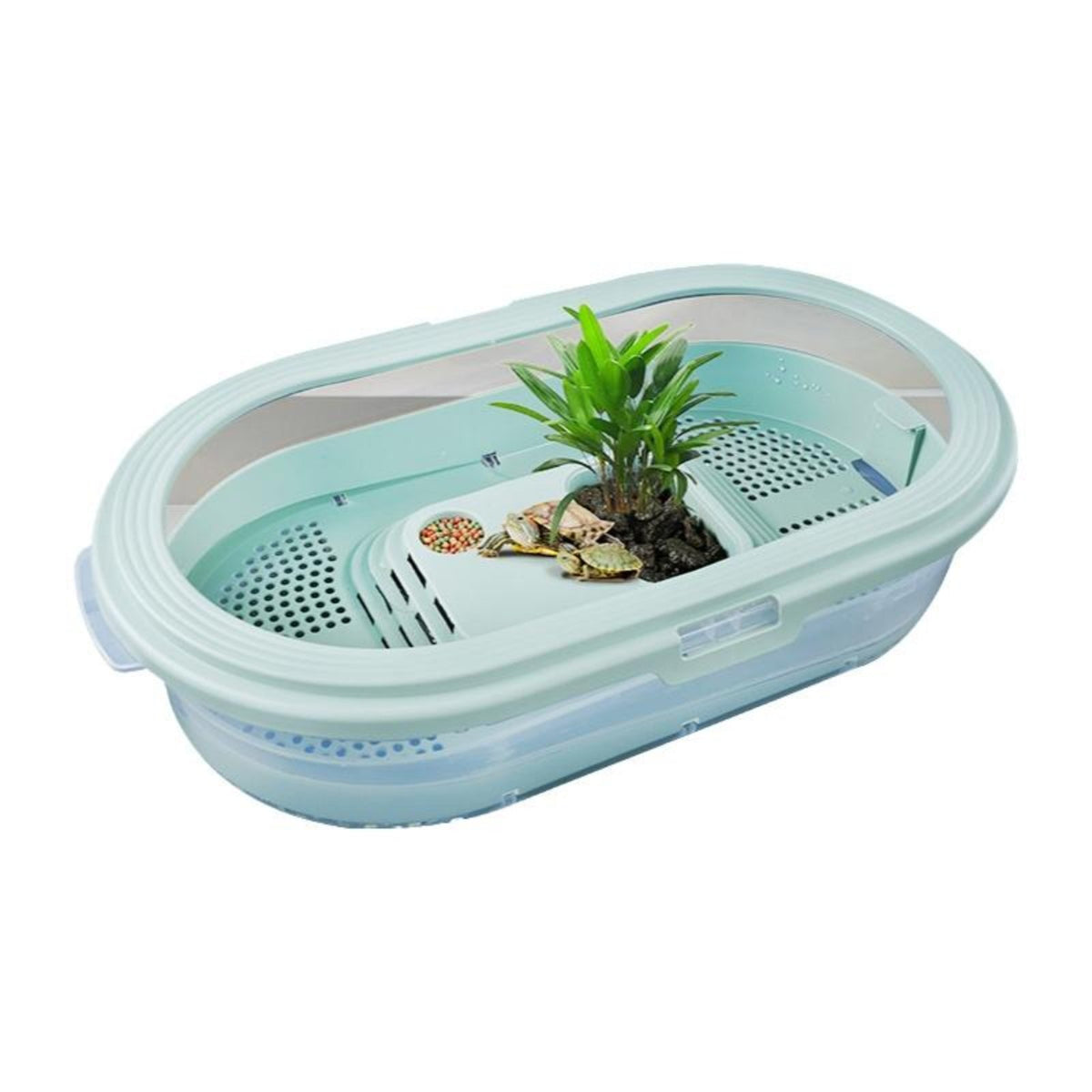 Turtle Habitat: Water & Land, Easy Clean, Multi-Functional