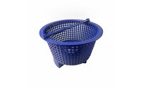Perforated Skimmer Basket with Horizontal Bar Plastic Replacement Skimmer Basket Insert-and-Fit Ventilated
