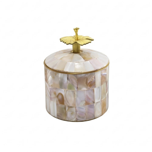Decorative Jar with Lid Tabletop Container Sturdy for Vanity