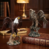 Vintage Resin Eagle Statue for Home Decor