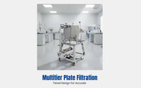 Stainless Steel Plate Frame Filter Press, Manual Oil Separator, Laboratory Filtration Machine