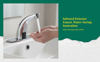 Touchless infrared brass faucet