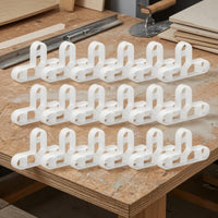100 Pieces White Translucent T-Shaped Tile Spacer Cross-Style T Shaped Tile Spacer Straight Grout Lines Building Supply Easy to Remove for Floor Tiling