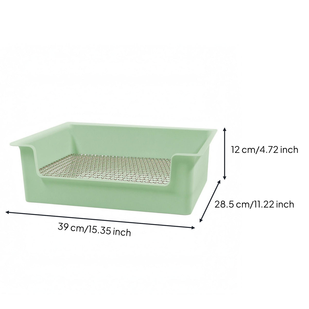 Mesh Tray Litter Box Sturdy Plastic Bunny Potty Tray Even Edges