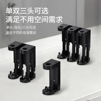 新品酒店浴室免打孔防盗壁挂皂液器支架 按压式皂液器置物收纳架