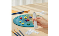 24 Pieces Refillable Empty Aluminum Paint Tubes Squeezable Paint Tubes with Caps Leakproof Long-Lasting for Artists, Painters, Art Studio, Travel