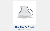 Glass Drip Over Coffee Pot, Graduated, Tea Sharing Carafe