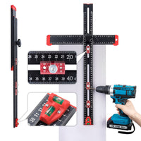 T-Square Multifunctional Aluminum Alloy Hole Positioning Ruler